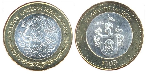 100 pesos (State of Jalisco)