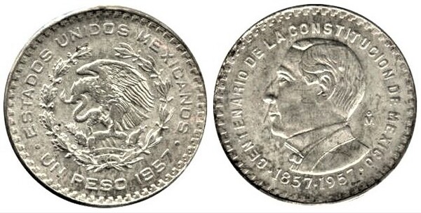 1 peso (100th Anniversary of the Constitution)