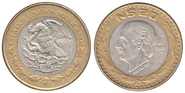 20 nuevos pesos