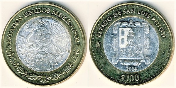 100 pesos (State of San Luis Potosi)