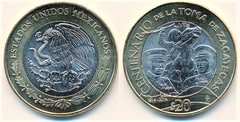 20 pesos (Centenario de la Toma de Zacatecas)