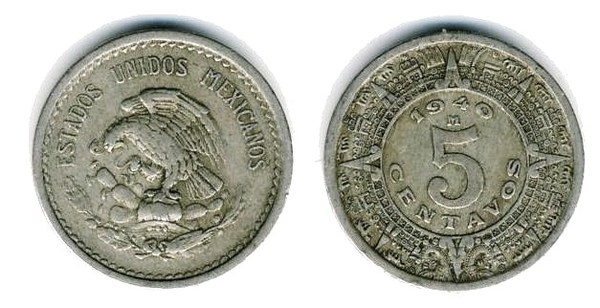 Coin 5 centavos 1936 1942 of Mexico Updated Value Foronum