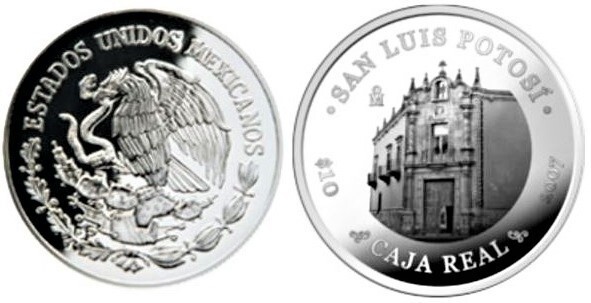 10 pesos (State of San Luis Potosi-Caja Real)