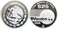 25 pesos (Copa Mundial de Futbol-México 86)