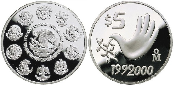 5 pesos (Second Millennium)