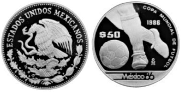 50 pesos (Soccer World Cup-Mexico 86)