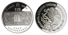20 Pesos (80 Aniversario del Banco de México)