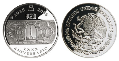 20 Pesos (80th Anniversary of Banco de México)