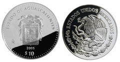 10 pesos (Aguascalientes Heráldica)