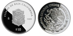 10 Pesos (Baja California Heráldica)