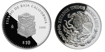 10 Pesos (Baja California Heraldry)