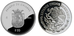 10 Pesos (Chiapas Heráldica)