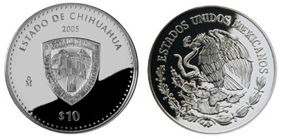 10 Pesos (Chihuahua Heraldry)