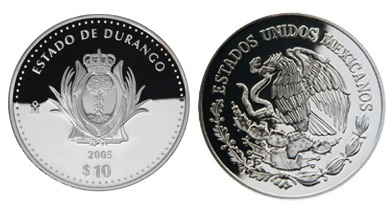 10 Pesos (Durango Heraldry)