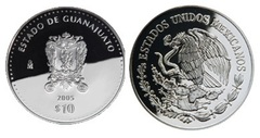10 Pesos (Guanajuato Heráldica)