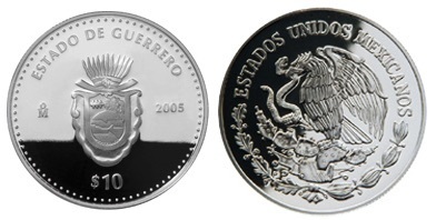 10 Pesos (Heraldic Warrior)