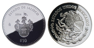 10 Pesos (Jalisco Heraldry)