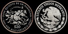 20 Pesos (400 Aniversario Don Quijote de la Mancha)