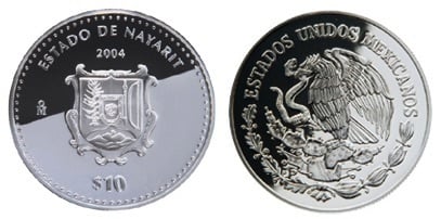 10 Pesos (Nayarit Heraldry)