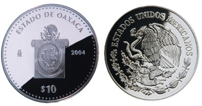 10 Pesos (Oaxaca Heraldry)