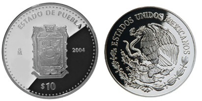 10 Pesos (Puebla Heraldry)