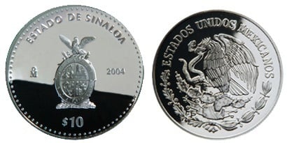 10 Pesos (Sinaloa Heraldry)