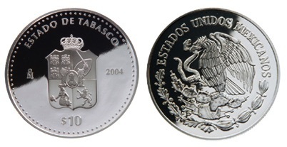 10 Pesos (Tabasco Heraldry)