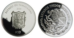 10 Pesos (Tamaulipas Heráldica)