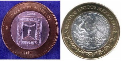 100 Pesos (Morelos Heraldry)