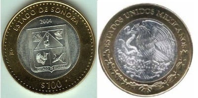 100 Pesos (Sonora Heraldry)