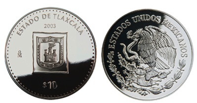 10 Pesos (Tlaxcala Heraldry)