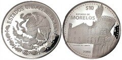 10 pesos (Estado de Morelos-Palacio de Cortés)