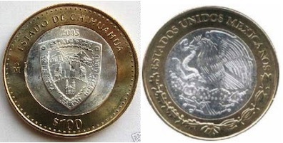 100 Pesos (Chihuahua Heraldry)