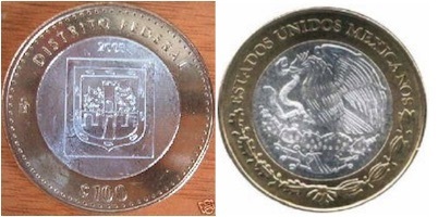 100 Pesos (Federal District Heraldry)