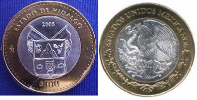 100 Pesos (Hidalgo Heraldry)