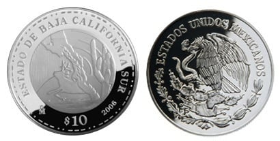 10 Pesos (Baja California Sur Emblematic)