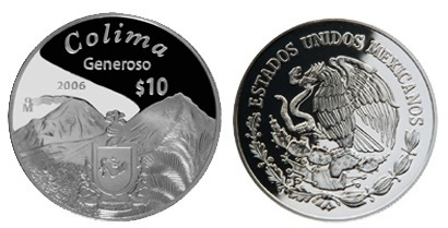 10 Pesos (Colima emblematic)