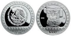 100 pesos-1 onza (Brasero efigie)