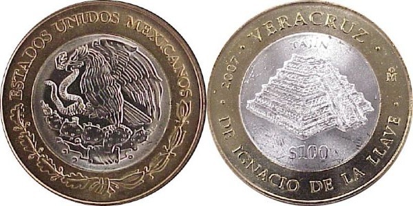 100 pesos (State of Veracruz de Ignacio de la Llave)