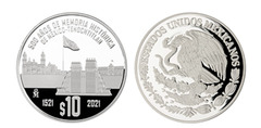 10 pesos (500 años de memoria histórica de México-Tenochtitlan)