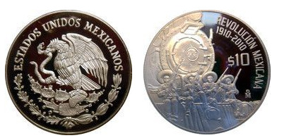 10 pesos (Centenary of the Mexican Revolution Series 1910-2010 - Locomotive in Cuernavaca)