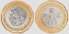 20 pesos (500th Anniversary of the Foundation of Colima)