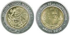 5 pesos (Bicentenario de la Independencia-Pedro Moreno)