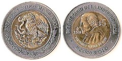 5 pesos (Bicentenario de la Independencia-Servando Teresa de Mier)