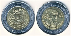 5 pesos (Bicentenario de la Independencia-José María Morelos y Pavón)