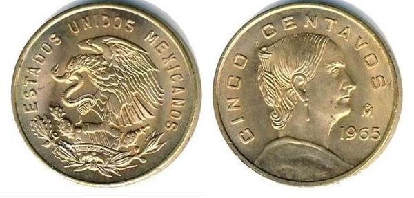 Coin 5 centavos 1954 1969 of Mexico Updated Value Foronum