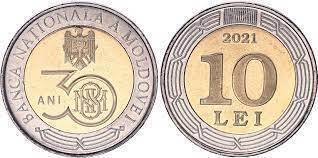 10 lei (30th Anniversary of the National Bank of Moldova)