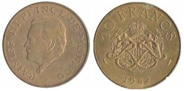 10 francs (Rainier III)