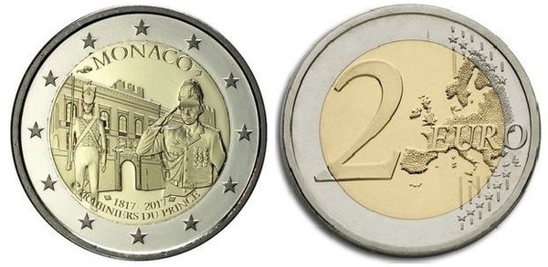 2 euro (200th Anniversary of the Prince's Carabinieri Company)