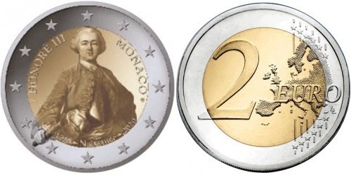 2 euro (300th Anniversary of the Birth of Honoré III)